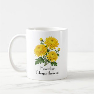 Mug Fleurs de chrysanthème de novembre