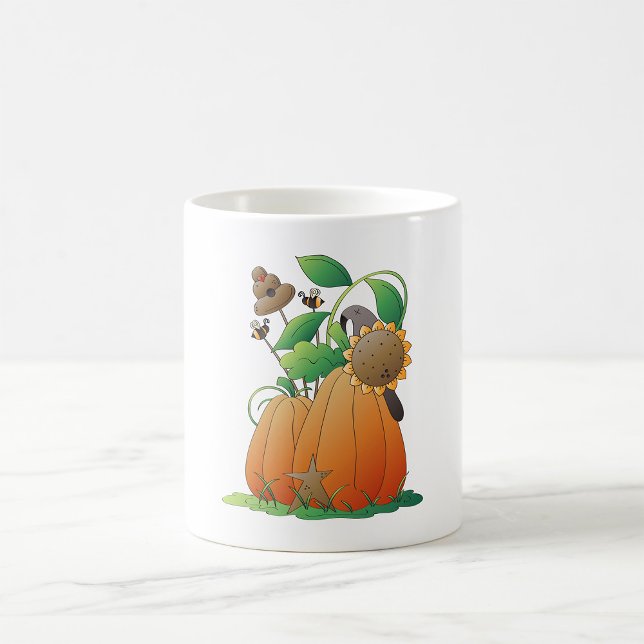 Mug Fleurs de citrouille et abeilles (Créateur téléchargé)