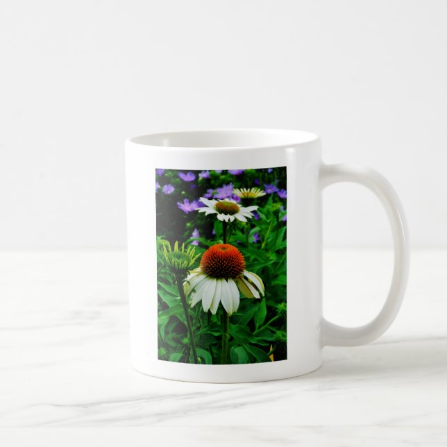 Mug Fleurs de cônes blanches et orange (Droite)