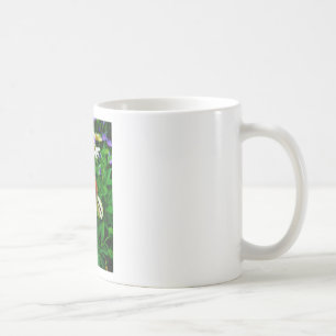 Mug Fleurs de cônes blanches et orange