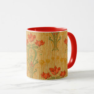 Mug Fleurs de coquelicot à fleurs florales et éléga
