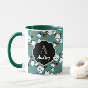 Mug Fleurs de coton rustiques