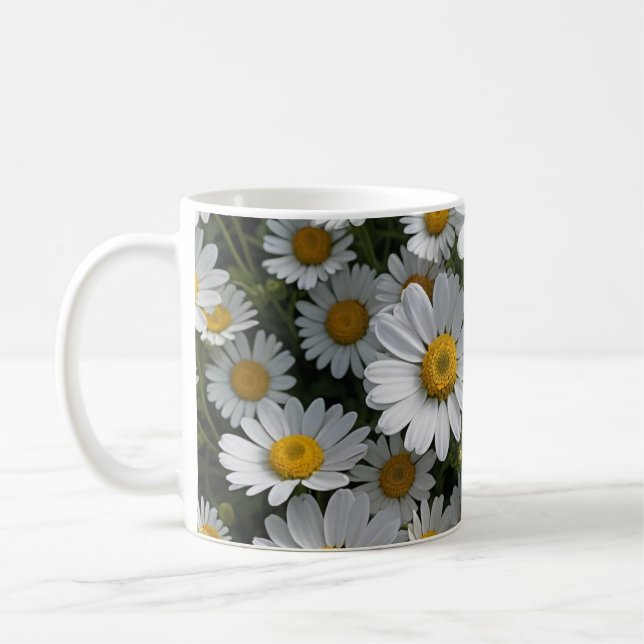 Mug Fleurs de couvre-feu blanches (Gauche)
