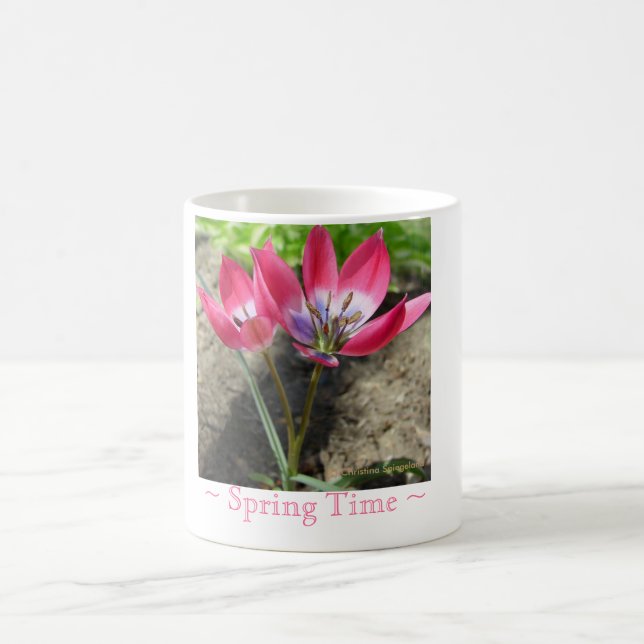 Mug Fleurs de crocus roses Musique (Centre)