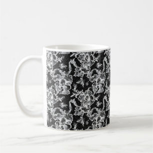 Mug Fleurs de dentelle blanche
