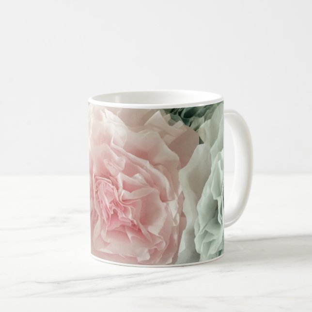 Mug Fleurs de filtres à café pastel (Devant droit)
