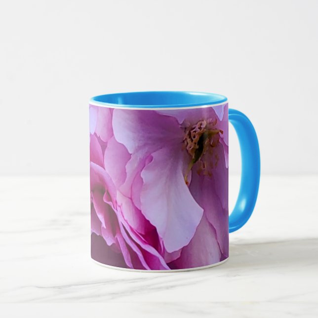 Mug Fleurs de fleurs de cerisier rose (Devant droit)