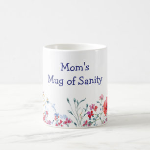 Mug Fleurs de folie de maman pour la fête des Mères