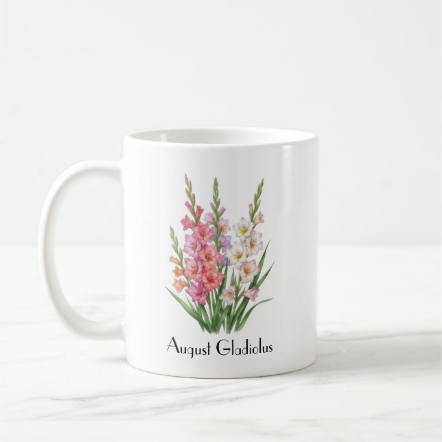 Mug Fleurs de gladiolus d'août (Gauche)