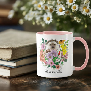 Mug Fleurs de hérisson mignonnes