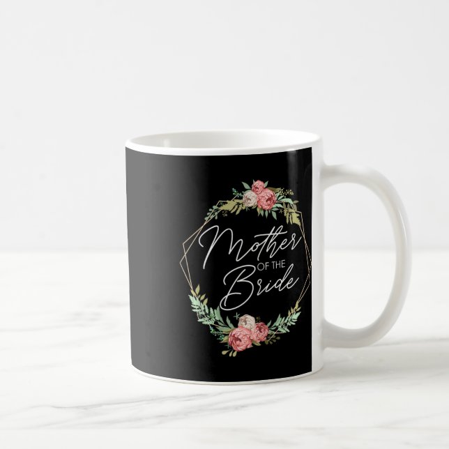 Mug Fleurs de la mère de la mariée Mariée et marié Mar (Droite)