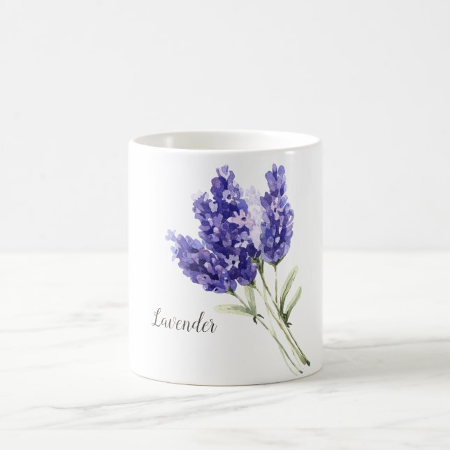 Mug Fleurs de Lavande Aquarelle (Centre)