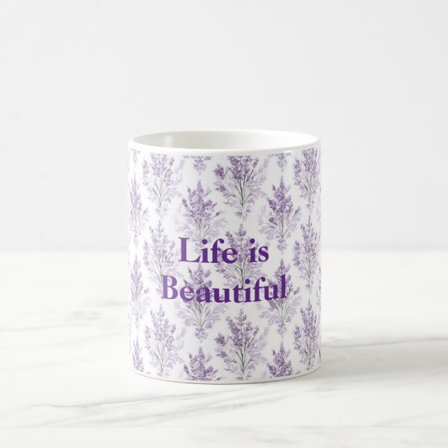 Mug Fleurs de Lavande La vie est Belle (Centre)
