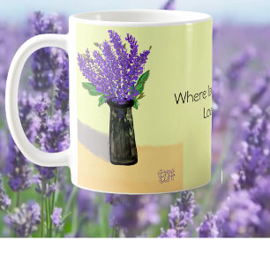 Mug Fleurs de lavande vibrantes, inspirées par la natu