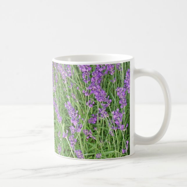 Mug Fleurs de lavande violette Photographie (Droite)