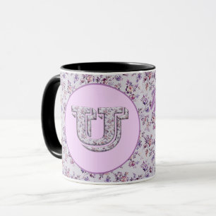 Mug Fleurs de luxe Monogram U