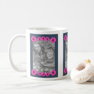 Mug Fleurs de marguerite rose Cadre photo