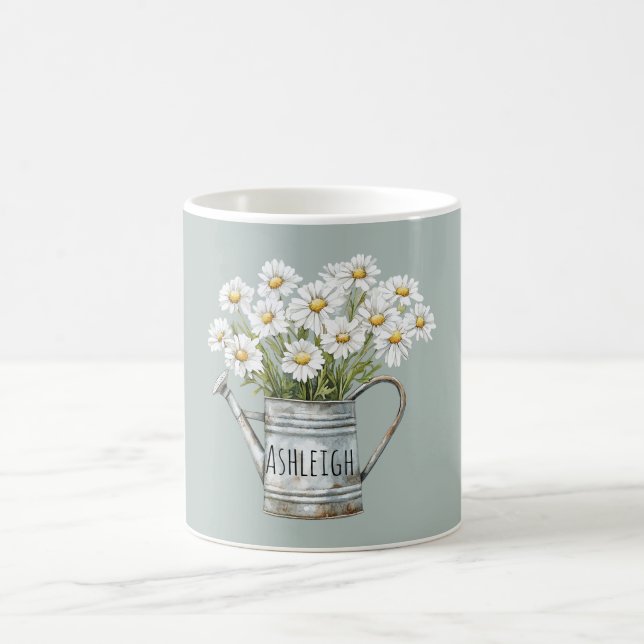 Mug Fleurs de marguerite verte (Centre)