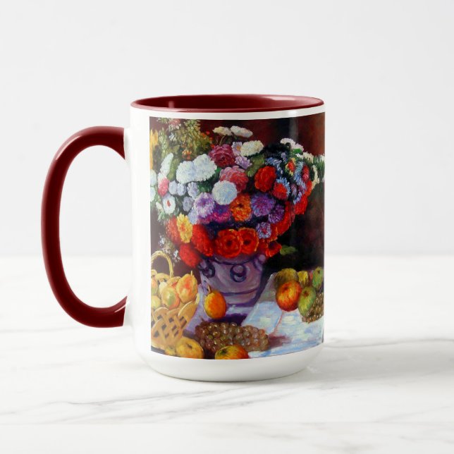 Mug Fleurs de Monet et fruits (Gauche)