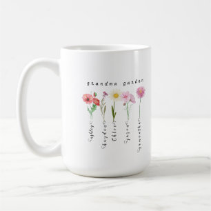 Mug Fleurs de naissance de jardin de grand-mère person