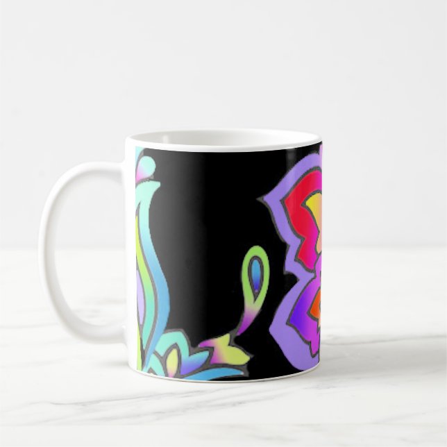 Mug Fleurs de néon (Gauche)