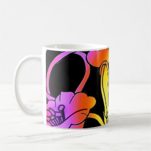 Mug Fleurs de néon