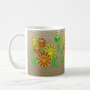 Mug - Fleurs de néon 3D