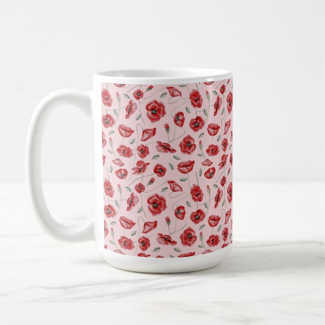 Mug Fleurs de pavot (Gauche)