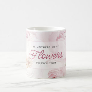 Mug Fleurs de pivoine de la Fête des Mères Je te chois