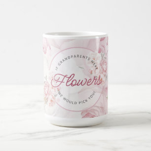 Mug Fleurs de Pivoine Élégantes Grand-parent Nous Vous