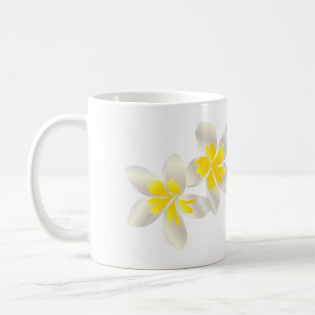Mug Fleurs de Plumeria d'Hawaï (Gauche)