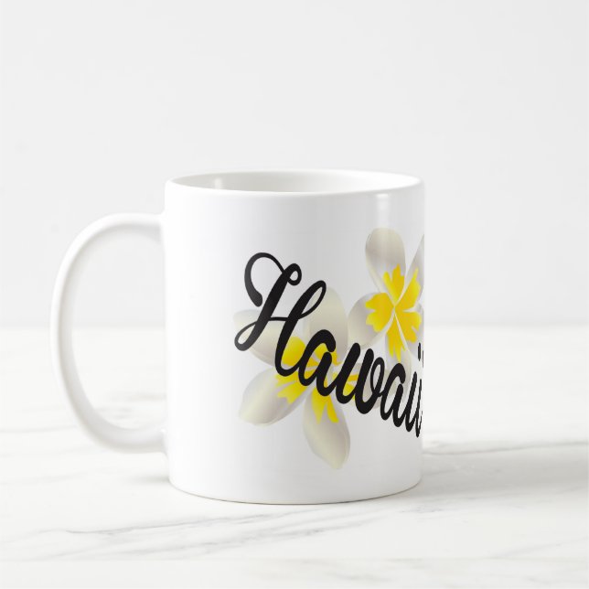 Mug Fleurs de Plumeria d'Hawaï (Gauche)