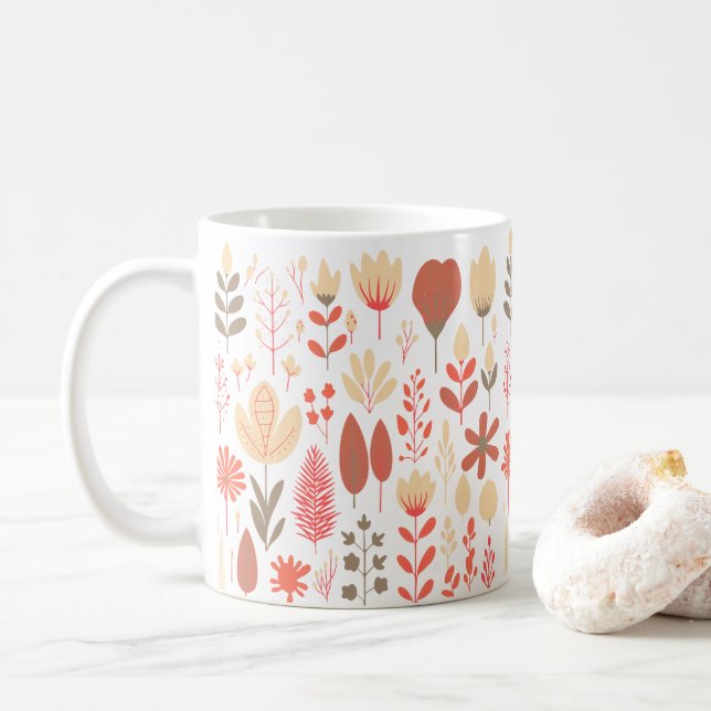 Mug Fleurs de printemps (Avec donut)