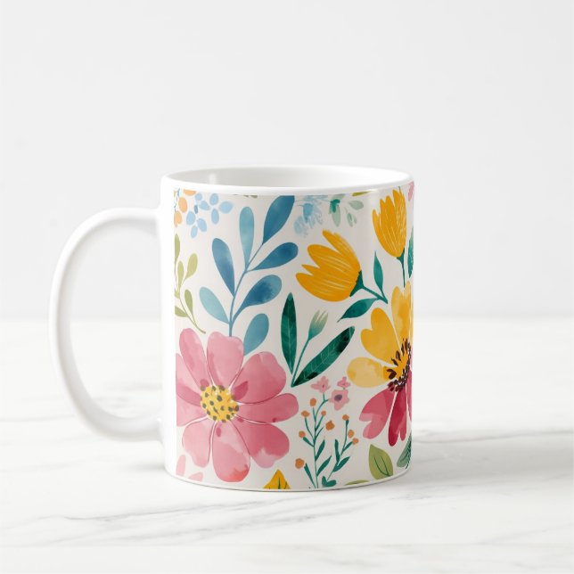 Mug Fleurs de printemps (Gauche)