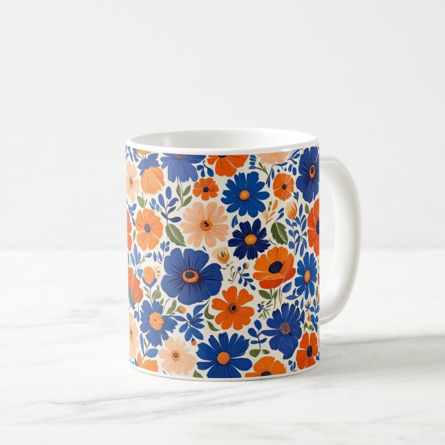 Mug Fleurs de printemps. Anémones (Devant droit)