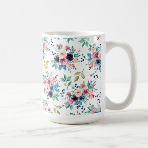 Mug Fleurs de printemps colorées motif