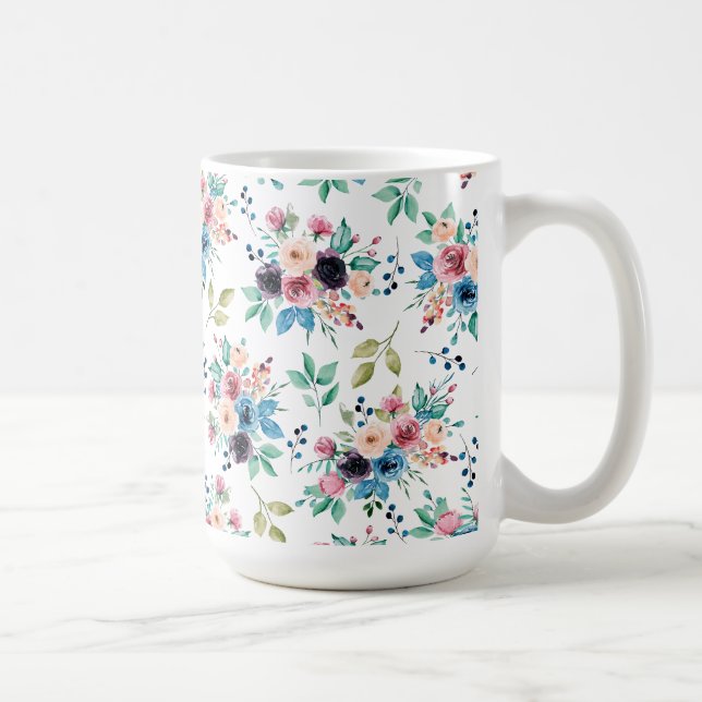 Mug Fleurs de printemps colorées motif (Droite)