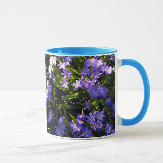 Mug Fleurs de printemps de Squill Bleu (Droite)