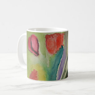 Mug Fleurs de printemps et tulipes abstraites