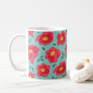 Mug Fleurs de printemps Motif bleu rose printemps