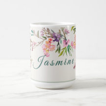Fleurs de printemps personnalisées en aquarelle bo