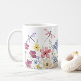 Mug Fleurs de ressort d'aquarelle