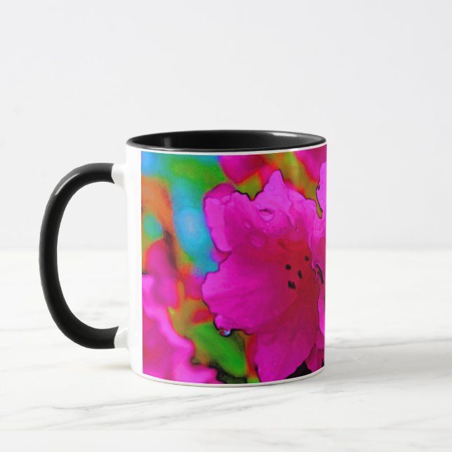 Mug Fleurs de Rhododendron roses (Gauche)
