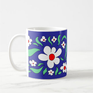 Mug Fleurs de Rose blanc vif