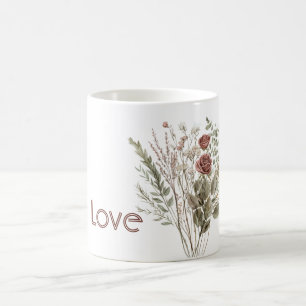 Mug Fleurs de rose rouge