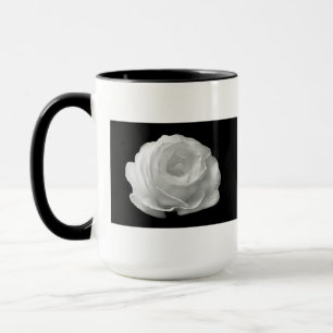 Mug Fleurs de Rosier Blanc Jardin Fleurs Paix Amour Ar