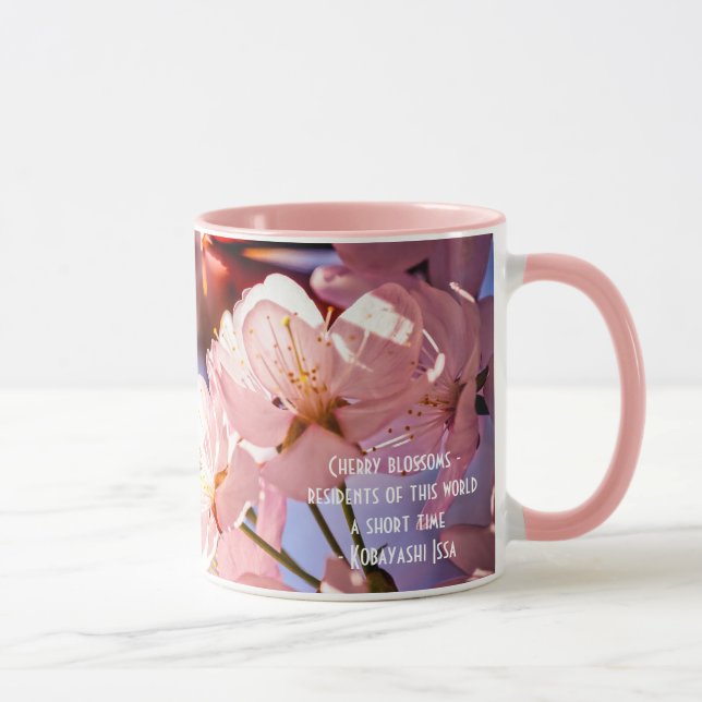 Mug Fleurs de Sakura par une journée ensoleillée (Droite)