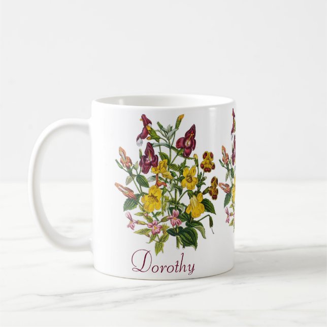 Mug Fleurs de singes personnalisées (Gauche)