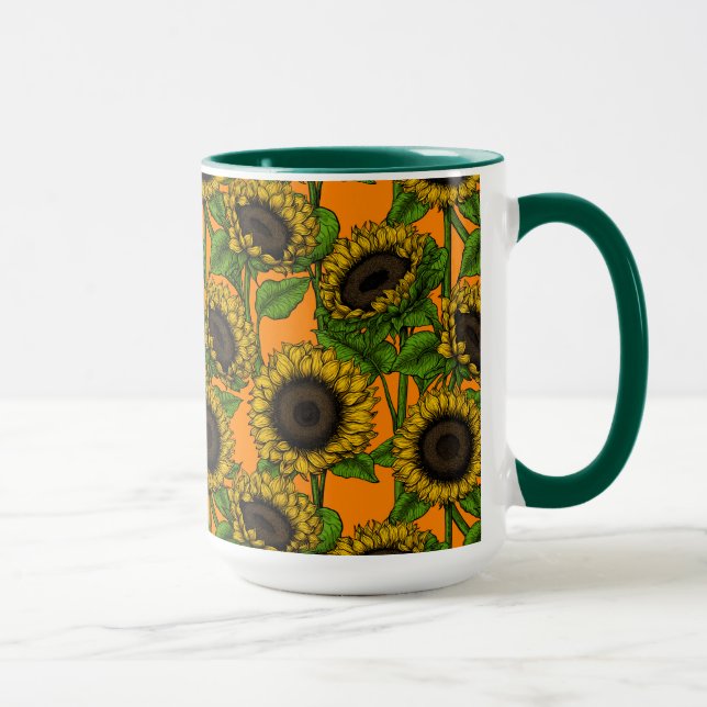 Mug Fleurs de soleil (Droite)