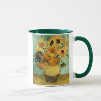 Mug Fleurs de soleil dans un vase (F455) Van Gogh Art